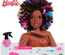 Barbie - Tete a coiffer brune coupe afro - Accessoires inclus - Magique - Giochi Preziosi France
