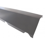 Faitière crantée sur mur pour bac acier 1045 -  L  2100mm - Coloris - Gris anthracite RAL 7016, Hauteur - 170 mm, Largeur - 160 mm, Longueur - 2100mm