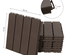 Caillebotis emboîtables - dalles terrasse - lot de  9 composite plastique imitation bois