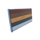 Kit complet extension clôture en composite coextrudé 1,50 L x 1,80 H (4 coloris) - Coloris - Acajou, Hauteur - 180 cm, Longueur - 150 cm