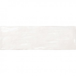 MALLORCA WHITE - Faience 6,5X20 cm aspect Zellige satiné blanc Taille 6,5x20cm