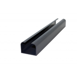 Poteau aluminium départ ou fin de clôture - Coloris - Gris anthracite RAL 7015, Epaisseur - 3,6 cm, Largeur - 5 cm, Longueur - 232 cm