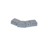 Arrêts aluminium pour profil de jonction toiture polycarbonate (x5) - Coloris - Aluminium, Epaisseur - 16 mm