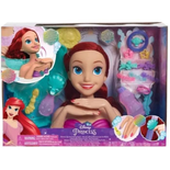 Disney Princesses - Tete a Coiffer Deluxe - Spa Ariel - Jouet Enfant avec Accessoires
