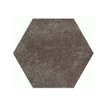 HEXATILE CEMENT - MUD - Carrelage 17,5x20 cm hexagonal uni aspect ciment marron Taille 17.5 x 20 cm