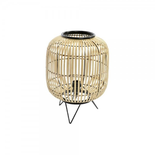 Lampe de bureau DKD Home Decor Noir Métal Marron Bambou (30 x 30 x 40.5 cm)
