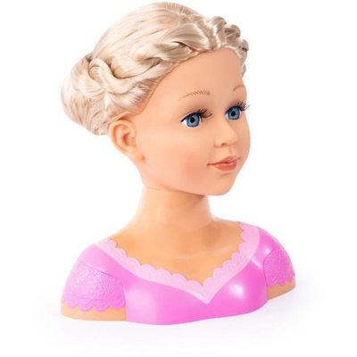 BAYER DESIGN - Tete a coiffer Charlene Super Model blonde avec maquillage
