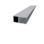 Profil bordure monobloc (en U) - toiture polycarbonate - Coloris - Aluminium, Epaisseur - 16 mm, Longueur - 3 m