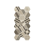 HEXATILE CEMENT - GEO SAND - Carrelage 17,5x20 cm patchwork hexagonal géométrique beige Taille 17.5 x 20 cm