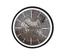 Horloge Murale DKD Home Decor Marron Mappemonde Noir Fer (59,5 x 8,5 x 59,5 cm)