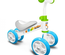Draisienne Velo  Baby Walker Skids Control - Cadre acier ergonomique - 4 roues PVC - Confortable et sécurisé - Vert